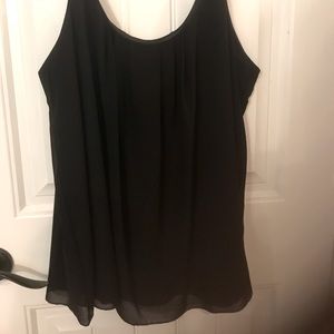Black flowy cami, lined